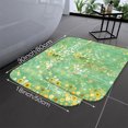 thumbnail image 4 of Colorful Gree Flannel Bath Mat 16x24 Inches, Soft Absorbent Non-Slip Bathroom Rug, Machine Washable Floor Mat for Shower, 4 of 6