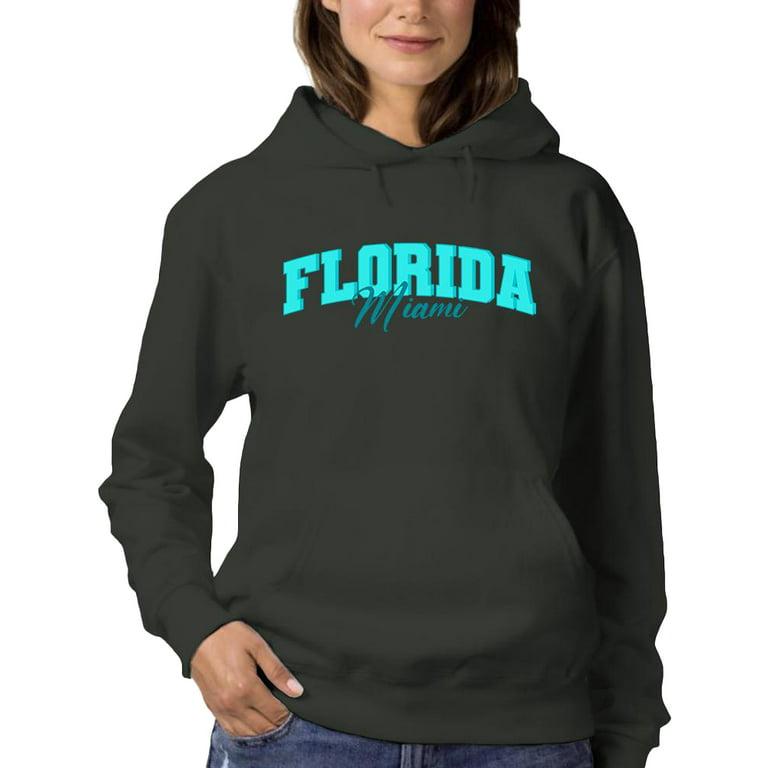 Retro College Florida Miami Hoodie Women -Image by Shutterstock, Female  3X-Large 