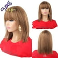 thumbnail image 2 of #4/ 30 Highlight Pixie Cut Short Straight Human Hair Bob Wig, 2 of 13
