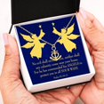 thumbnail image 3 of Psalm 91 Gift Gold KeepSake Scripture Card Anchor Pendant Stainless Steel Guardian Angels Quote, 3 of 7