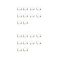 thumbnail image 3 of pitrice 10X Coeur Perle Bracelet Entretoise Dy Prop Cuivre Finition Fine Mode Surface Lisse Mode Bijoux de Mode Blanc K 2Set, 3 of 6