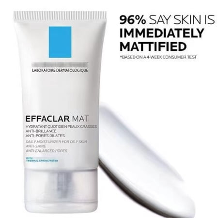 Matte Moisturizer for Oily Skin Acne-clearing Cleanser Oil Balance 40 Milliliters