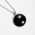 thumbnail image 4 of Constellation Elegant Glass Circular Pendant Necklace - Handcrafted Jewelry for Women, 4 of 5