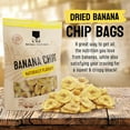 thumbnail image 2 of Healthy Banana Chips Dried Slices - Family Pack Bags Of Dried Banana Chips Sweetened - Sweet Crispy Crunchy Snacks For Adults & Kids - Dehydrated Bananas Chip - 100% Dry Bananas Fruit Chips, 2 of 4