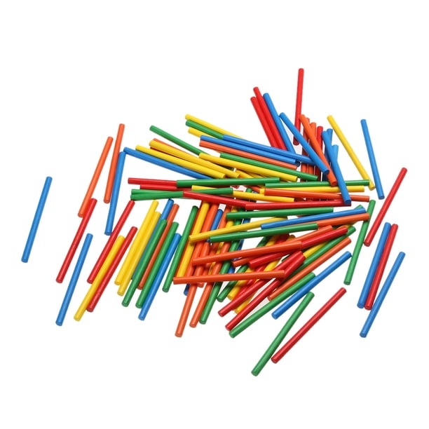 100 Uds. De palos de conteo de bambú coloridos para niños, juguete de aprendizaje de matemáticas preescolar Tmvgtek juguetes de los niños