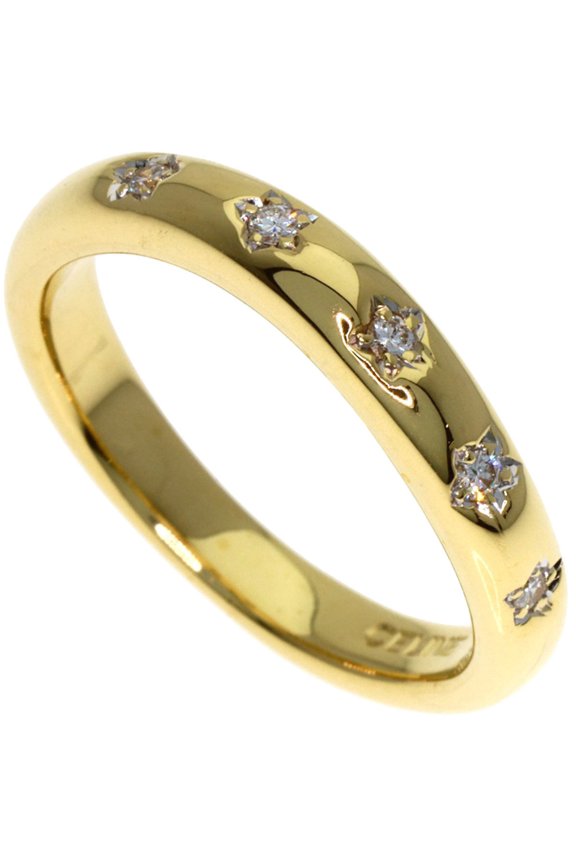 Pre-Owned Celine 5-Piece Diamond Ring in 18K Yellow Gold for Women