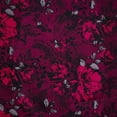 thumbnail image 2 of Zelouf Ashley Charmeuse Print  , Sewing, DIY, Crafts Fabric by the Yard, 390 Fush/blk, 7 Yard, 2 of 2