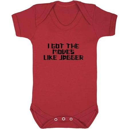 

I Got The Moves Like Jagger Baby Bodysuit One Piece Red 12 Months