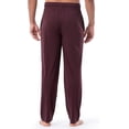 thumbnail image 3 of Fruit of the Loom Men's Extended Sizes Jersey Knit Sleep Pajama Lounge Pant - Dark Red, 3 of 7