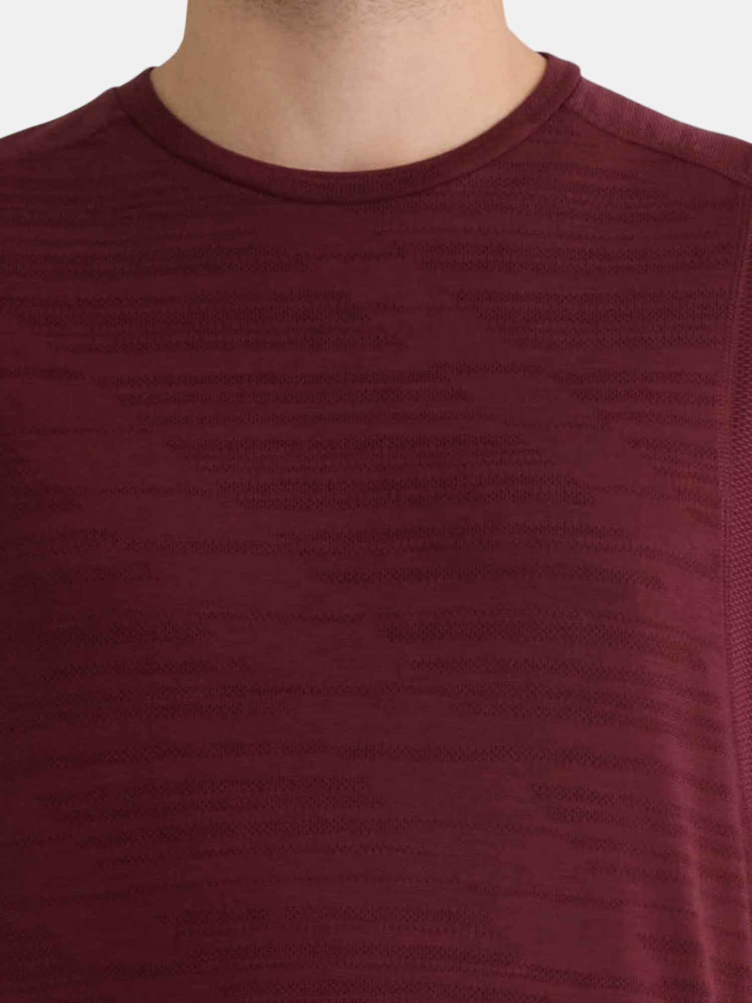 Athletic Works Men's and Big Men's Jacquard Short Sleeve Workout Shirt, Sizes S-3XL