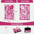 thumbnail image 5 of Moynesa 6'x9' Outdoor Rugs Waterproof, Plastic Straw RV Rugs for Outside, Large Portable RV Outdoor Rugs for Camping, Reversible Flower Picnic Mat for Camper Garden Tent, 5 of 7