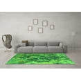 thumbnail image 3 of Ahgly Company Indoor Square Oriental Green Industrial Area Rugs, 5' Square, 3 of 4