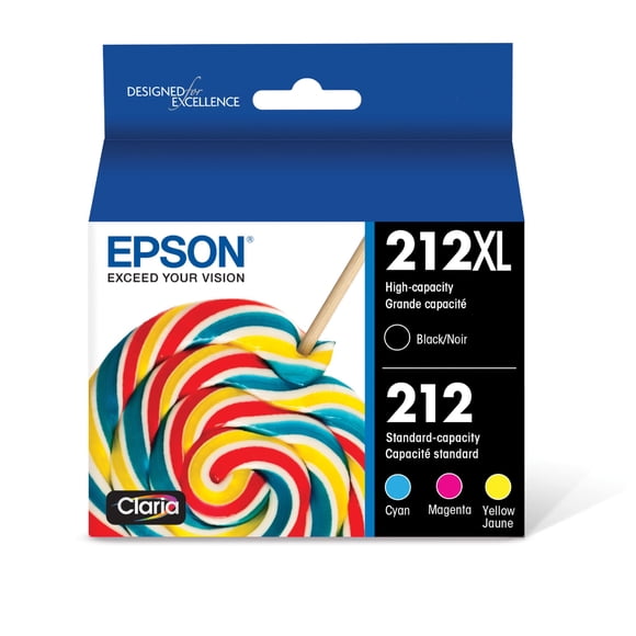 Paquete combinado de cartuchos de tinta Epson 212 Claria de alta capacidad