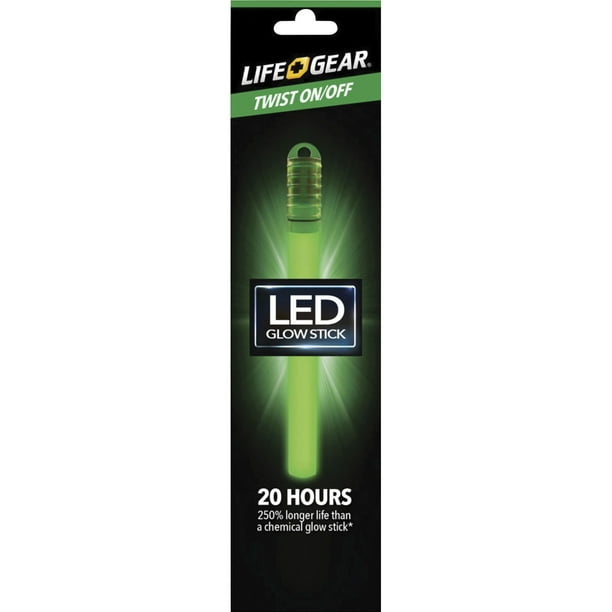 Life+Gear, DCYLG1160094GRE, LED Reusable Glow Stick, 1 Each, Green