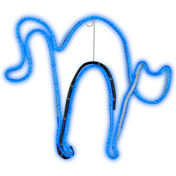 Halloween Yard Decoration Light Glo-Cat Neon Sign