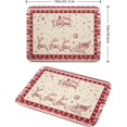 thumbnail image 2 of Christmas Moose Dish Drying Mat 16x18 Inch Merry Christmas Deer Drying Mat for Kitchen Counter Cute Christmas Elk Drying Mat Absorbent Microfiber Drying Pad Christmas Decorations for Countertop, 2 of 6