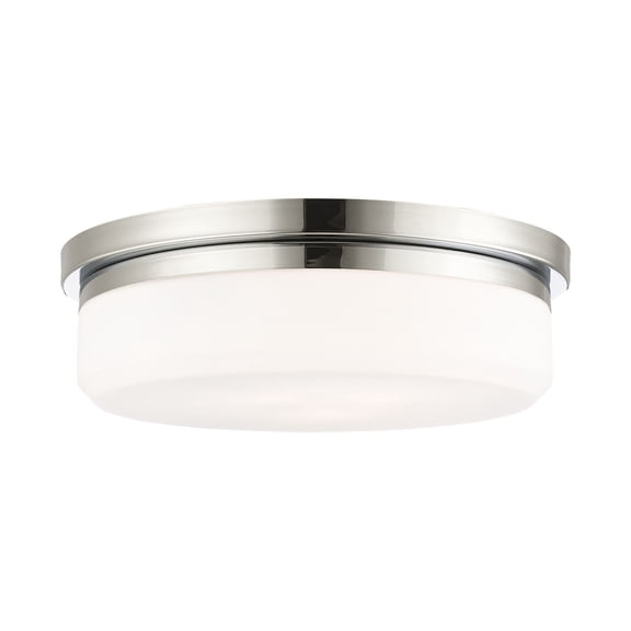 Livex Lighting Stratus 3-Light Metal & Glass Ceiling Mount in Polished Chrome