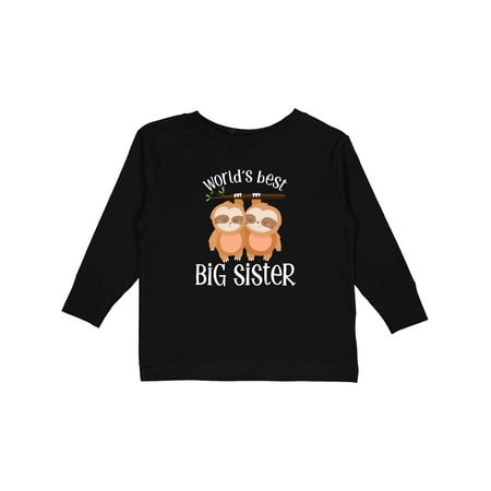 

Inktastic Big Sister Gift Toddler Toddler Girl Long Sleeve T-Shirt