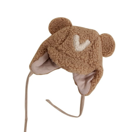 

Baby Girls Boys Soft Warm Knit Hat Kids Winter Hat With Earflap Scarf Hood Hat Winter Baby Hats