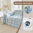 thumbnail image 4 of Smuge Couch Cover Sofa Covers Washable, Sectional Couch Covers L Shape Sofa towel Slipcovers Furniture Protector for Dogs Cats Pet(71"x 150", Blue), 4 of 8
