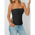 thumbnail image 5 of Going Out Tube Tops for Women 2025 Trendy Summer Off Shoulder Backless Cute Shirts Vacation Black XS, 5 of 8