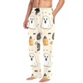 thumbnail image 2 of FORMRS Mens Pajama Pants with Pockets Sleepwear Lounge Bottoms Sizes S-2XL, Halloween Black Pumpkins, 2 of 7