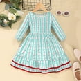 Formal Dresses for Kids Girls Toddler Long Sleeve Floral Prints