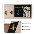 thumbnail image 4 of SNAP INVENT Wooden Key Hooks Photo Hanger and Chalkboard | Wall Mounted Organizer | Wood Note Board, 4 of 8