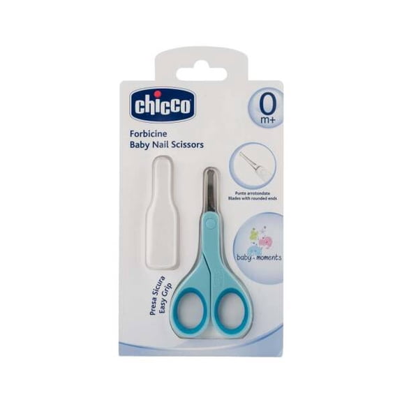 Chicco Baby Nail Scissors for 0 months Kids (Blue)