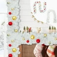 thumbnail image 1 of Xihbxyly Decoración Navideña de Ratán, Bolas Brillantes Galvanizadas, Diseño Flexible, Versátil para Colgar, Ideal para Sala de Estar, Ventana, Pared o Puerta, 270 Cm de Largo, Juego de 1 Pieza., 1 of 6