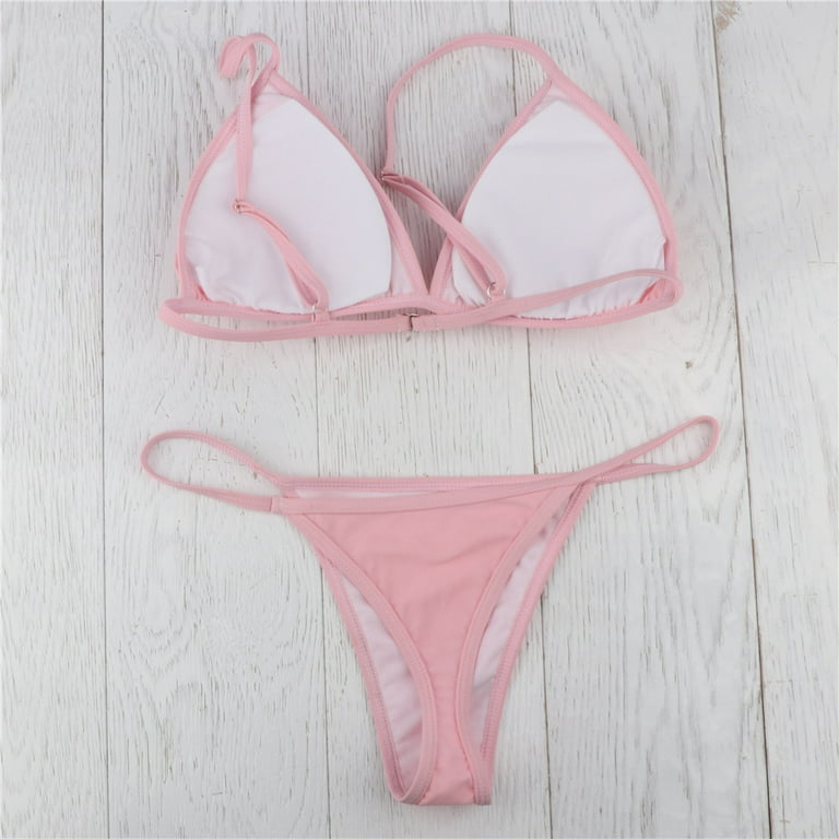 Shiusina Swimsuit For Women Padded Bra G string Thong Bikini