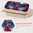 thumbnail image 5 of Valentine's Day Velvet Portable Travel Organizer with Removable Compartment – Gift Idea, Jewelry Organizer, Storage Box, and Bracelet Holder, 5 of 7