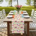 thumbnail image 4 of Table Runners 90 Inches Long Dress Scarves, Valentine's Day Farmhouse Coffee/Dining/Kitchen Table Runner for Living Room, Heart Love Modern Country Light Yellow 13x90 Inch, 4 of 9