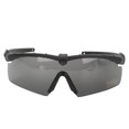 thumbnail image 3 of Gafas militares a prueba de viento y arena, gafas tácticas, protección ocular antiimpacto (negro), 3 of 12