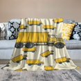thumbnail image 2 of Orinice Dump Trucks Tractors Cars Lightweight Flannel Fleece Blanket Quilt Machine Washable Blankets for Home Office  40x50in, 2 of 6
