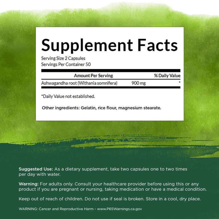 Swanson Pure Ashwagandha Powder Supplement - Stress Relief 