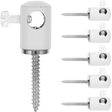 IBASETOY 6Pcs Metal Swag Hook Ceiling Hanging Hook for Pendant Light with Anti Rust Coating