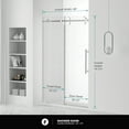 thumbnail image 4 of Fine Fixtures Frameless Shower Glass Door - Sliding Shower Door With Tempered Glass 48" W x 75" D in Polished Chrome Finish, 4 of 12