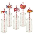 thumbnail image 6 of Valentine'S Day 24-Piece Red Heart-Shaped Disposable Paper Straws - Romantic Party Supplies - For Home/Wedding/Valentine'S Party Table Decor, 6 of 8