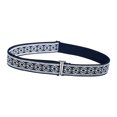thumbnail image 4 of Women Stretch Belt Adjustable Invisible Belts with Flat Buckle No Show Belts Navy Floral, 4 of 9