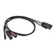thumbnail image 4 of Cable de audio tipo C a doble XLR macho para teléfonos inteligentes y portátiles, 3 pines, 1 m, resistente, cable de audio estéreo para amplificador, 4 of 10