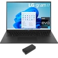 thumbnail image 1 of LG Gram 17ZB90R Home/Business Laptop (Intel i7-1360P 12-Core, 17.0in 60 Hz Wide QXGA (2560x1600), Intel Iris Xe, 16GB RAM, 1TB PCIe SSD, Backlit KB, Wifi, USB 3.2, Win 10 Pro) with DV4K Dock, 1 of 7
