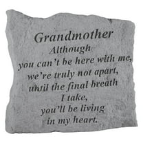 Inc. Grandmother Although You Can't Be Here Memorial Outdoor Decorative Stone