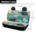 thumbnail image 4 of KUIFORTI Retro Car Back Seat Covers Non Slip Rear Bench Seats Protectors Machine Washable, Map Turtle Car Interior Accessories Universal Fit for Most Vehicles, 4 of 4