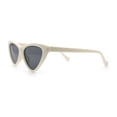thumbnail image 6 of Womens Triangle Gothic Fashion Cat Eye Plastic Retro Sunglasses Ivory - Black, 6 of 8