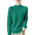 thumbnail image 4 of MESSUEN Thermal Turtleneck Winter Sweaters for Women Long Sleeve Undershirt for Women Womens Tops Long Sleeve Women Long Sleeve Tops Women Tops Green XL, 4 of 4