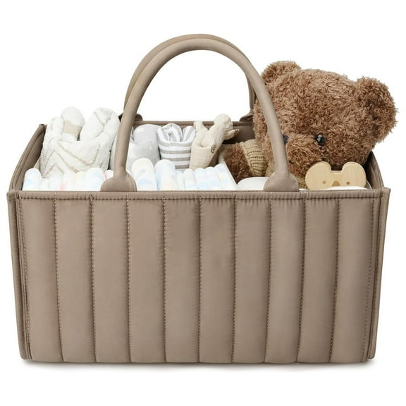 Baby Diaper Caddy Organizer, Stylish Storage Basket for Newborn Essentials and Diaper Station, Gift for Baby Shower