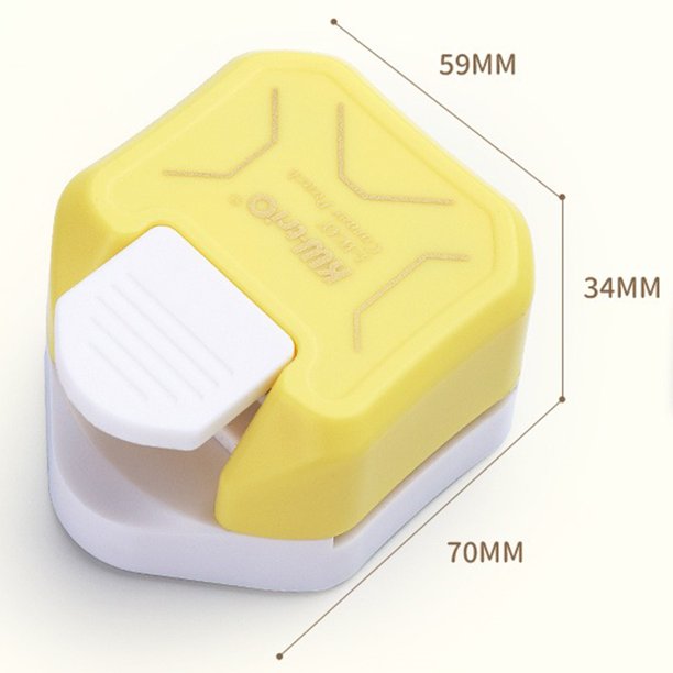 Recortadora Mini cortador de esquinas universal, cortador de círculos de borde de papel DIY máquina de ángulo plano Ndcxsfigh Libre de BPA