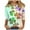 05 Green, variant on St Patricks Day T Shirt Women, Ladies 3/4 Sleeve Tops, Crewneck Blouse Women's St. Patrick's Day Printed Shirts Casual Loose 3/4 Sleeved Round-Neck Tops T-Shirts