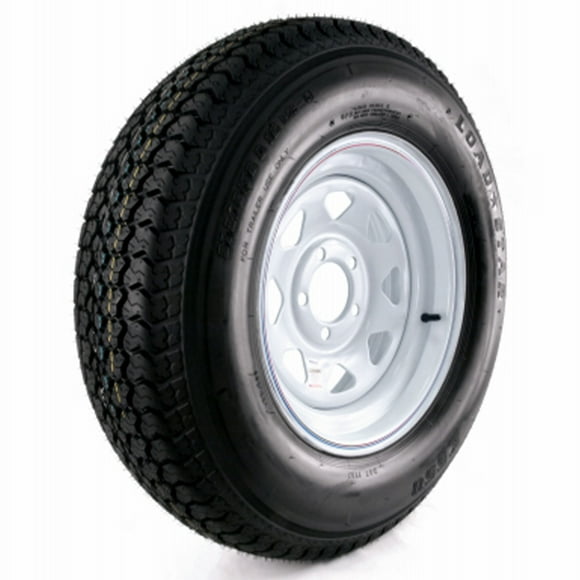 Kenda Loadstar 205/75D-15 LRC Utility Trailer Tire and 5-Hole Custom Spoke Wheel